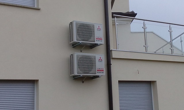 Ugradnja klima uređaja na stiropor fasadu